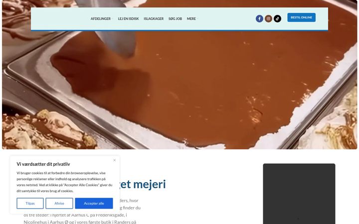 Screenshot of byensismejeri.dk