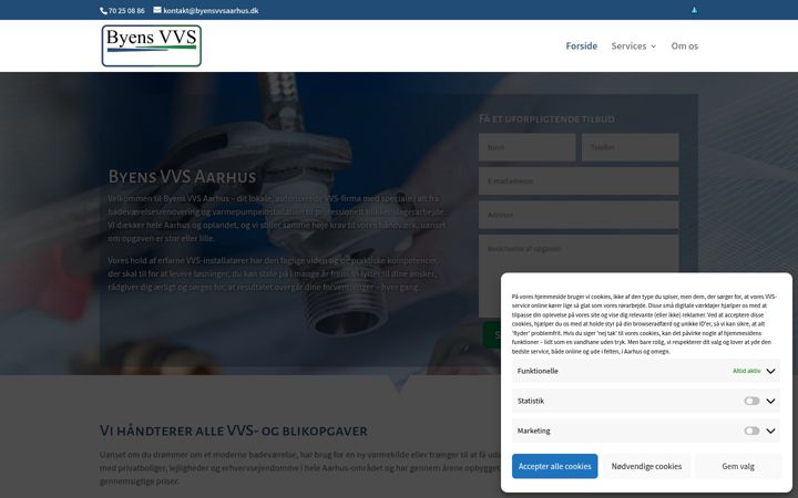 Screenshot of byensvvsaarhus.dk