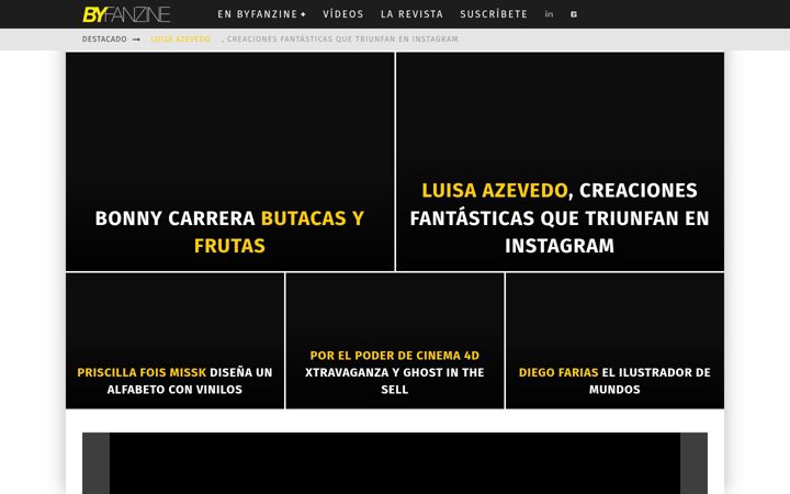Screenshot of byfanzine.com