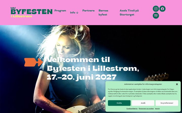 Screenshot of byfesten.no