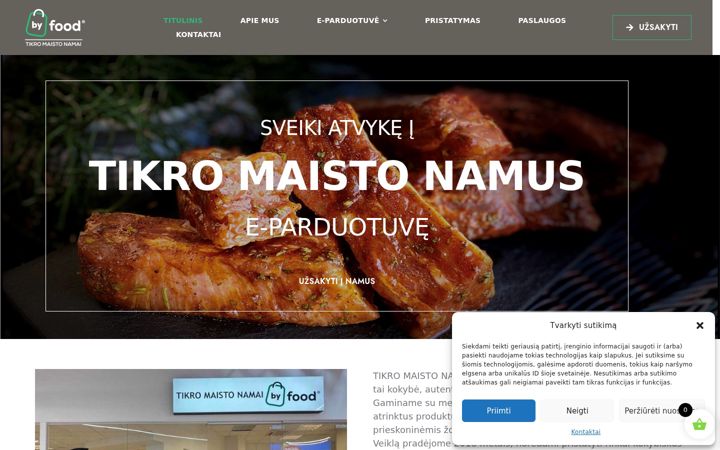 Ekraanipilt saidist byfood.lt