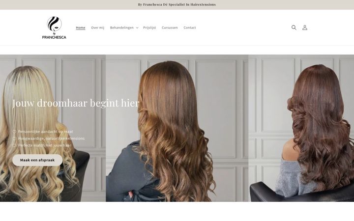 Screenshot of byfranchesca.nl