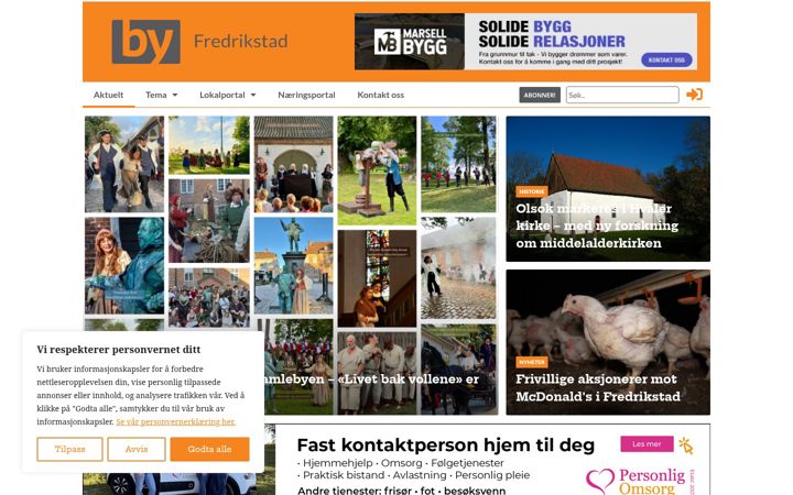 Screenshot of byfredrikstad.no