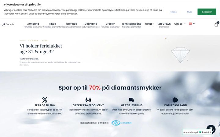 Ekraanipilt saidist byfrisenholm.dk