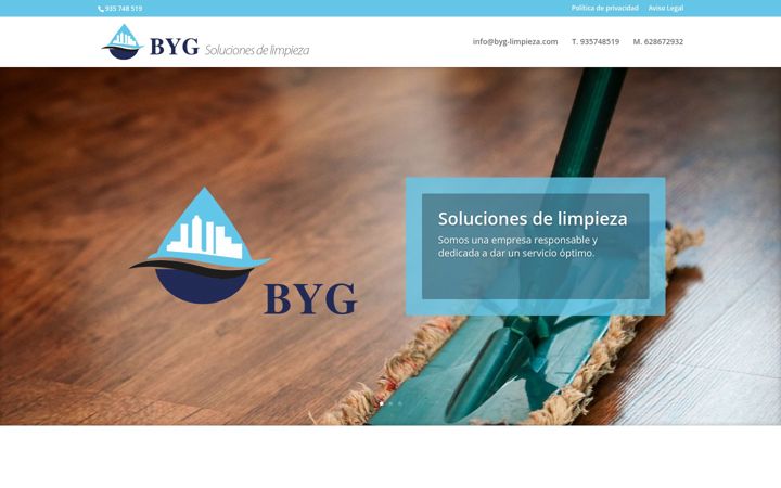 Screenshot of byg-limpieza.com