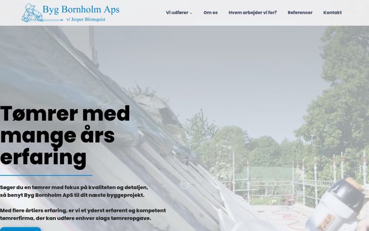 Screenshot of bygbornholm.dk