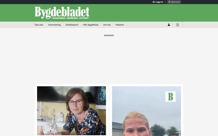 Ekraanipilt saidist bygdebladet.no