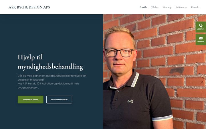 Screenshot of bygdesign.dk