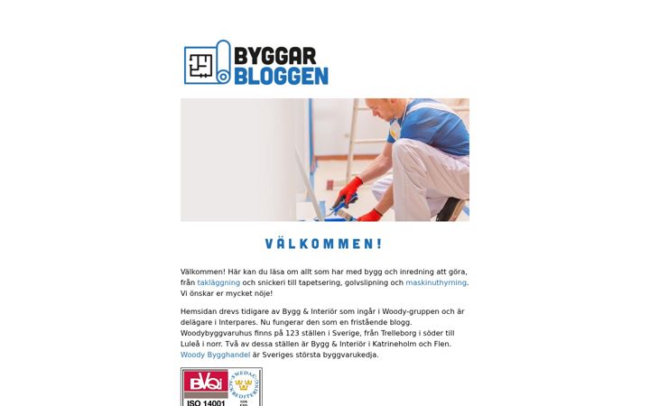 Snimka zaslona za bygg-int.se