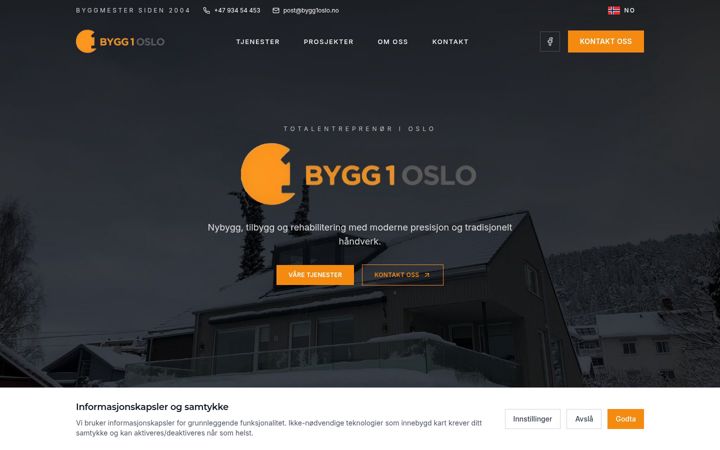 Snimka zaslona za bygg1oslo.no