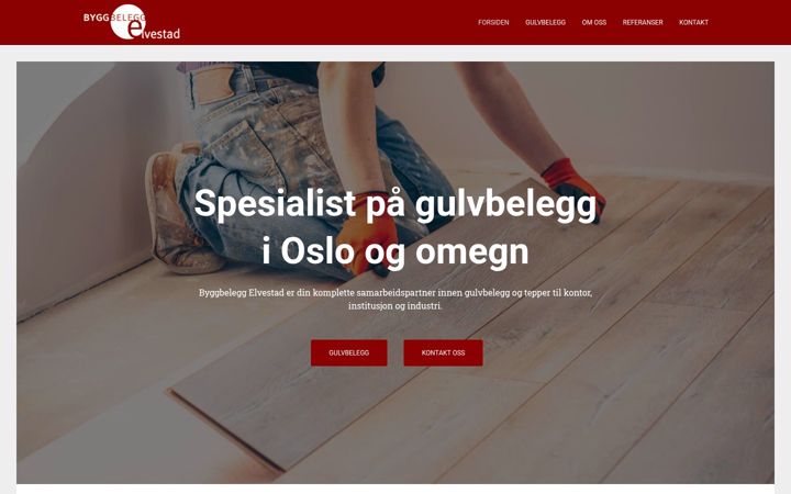 Screenshot of byggbelegg.no