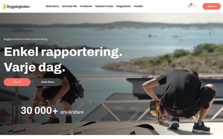 Capture d'écran de byggdagboken.se