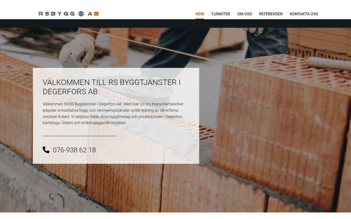 Screenshot von byggdegerfors.se