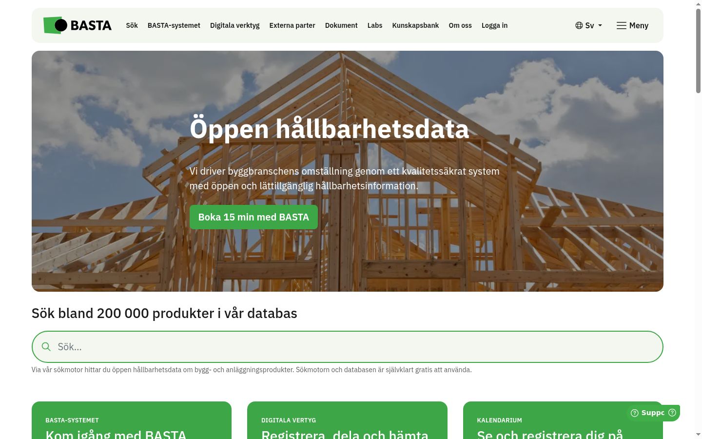 Skärmbild av samtyckesbannern som visades före någon interaktion