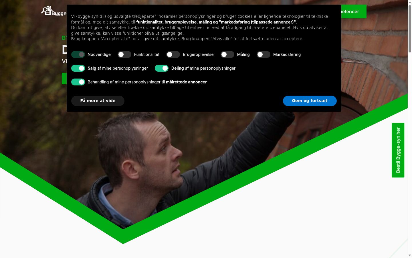 Snimka zaslona bannera za privolu prikazanog prije bilo kakve interakcije