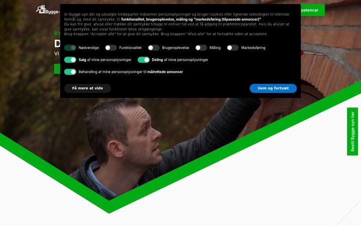 Screenshot van bygge-syn.dk