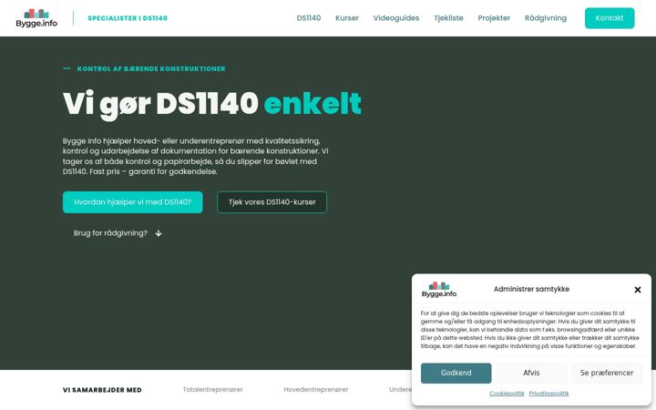 Screenshot of bygge.info