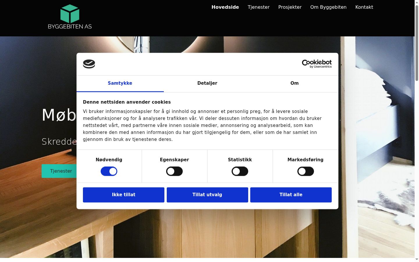 Screenshot tal-banner tal-kunsens muri qabel kwalunkwe interazzjoni