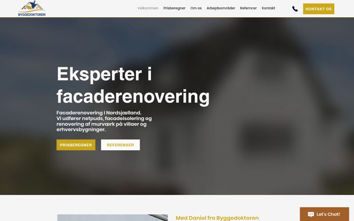 Snímek obrazovky byggedoktoren.dk