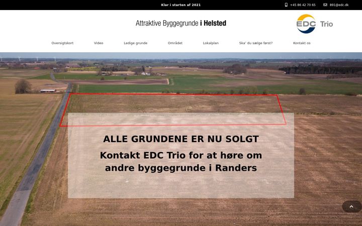 Snímek obrazovky byggegrund-helsted.dk