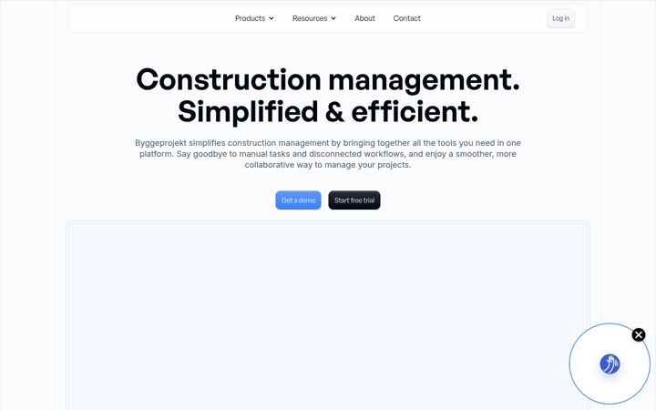 Screenshot of byggeprojekt.dk