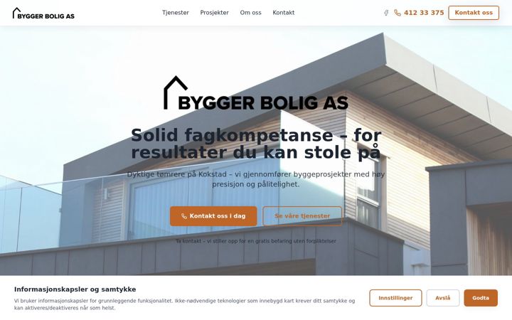 Snimka zaslona za bygger-bolig.no