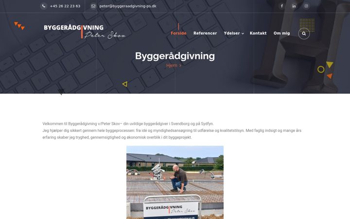Screenshot of byggeraadgivning-ps.dk