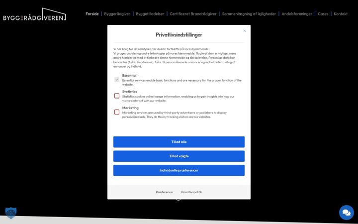 Screenshot of byggeradgiveren.dk
