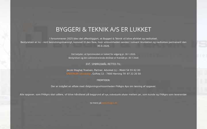 Screenshot of byggeri-teknik.dk