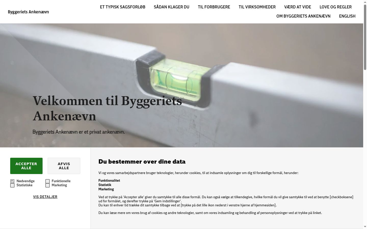 Ekrānuzņēmums ar piekrišanas baneri, kas tika rādīts pirms jebkādas mijiedarbības