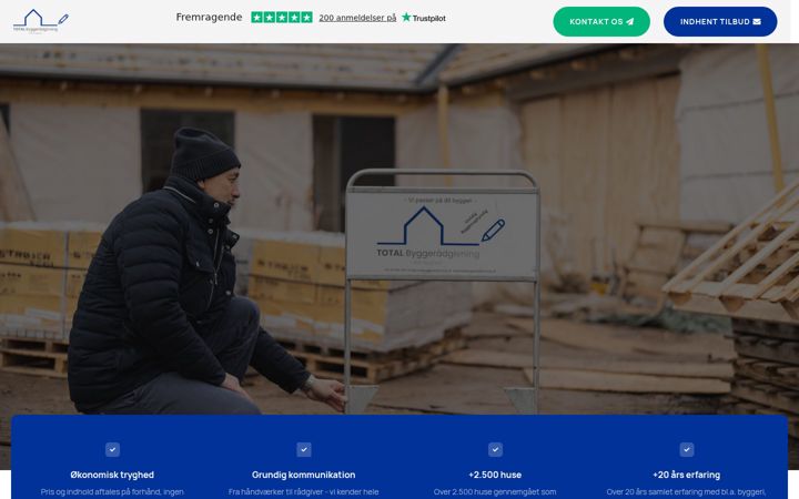 Screenshot of byggetilsynpris.dk
