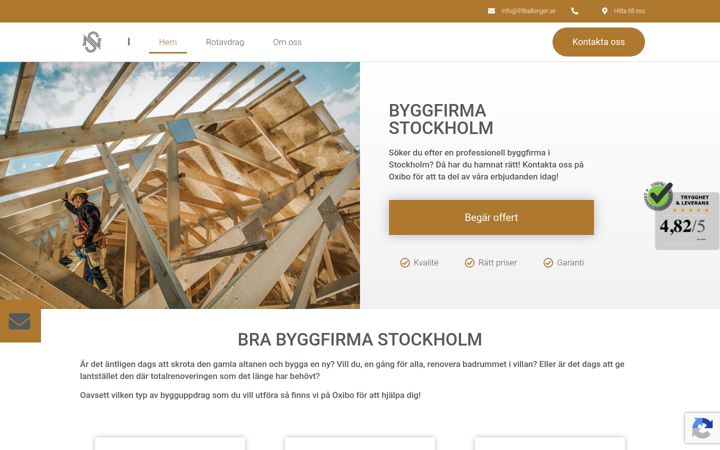 Screenshot of byggfirma-stockholm.nu