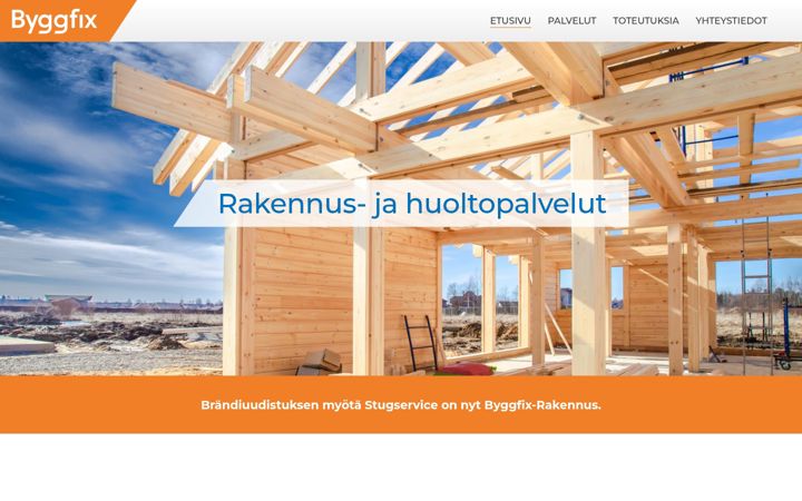 Screenshot of byggfix.fi
