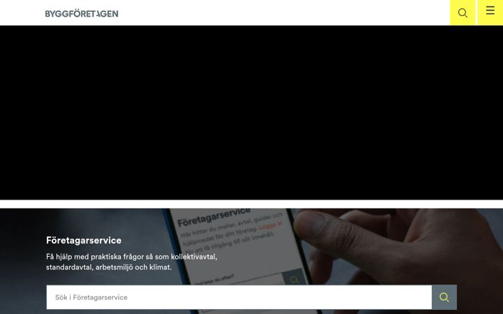 Screenshot of byggforetagen.se