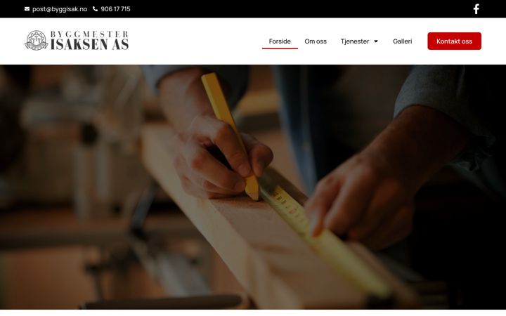 Screenshot of byggisak.no
