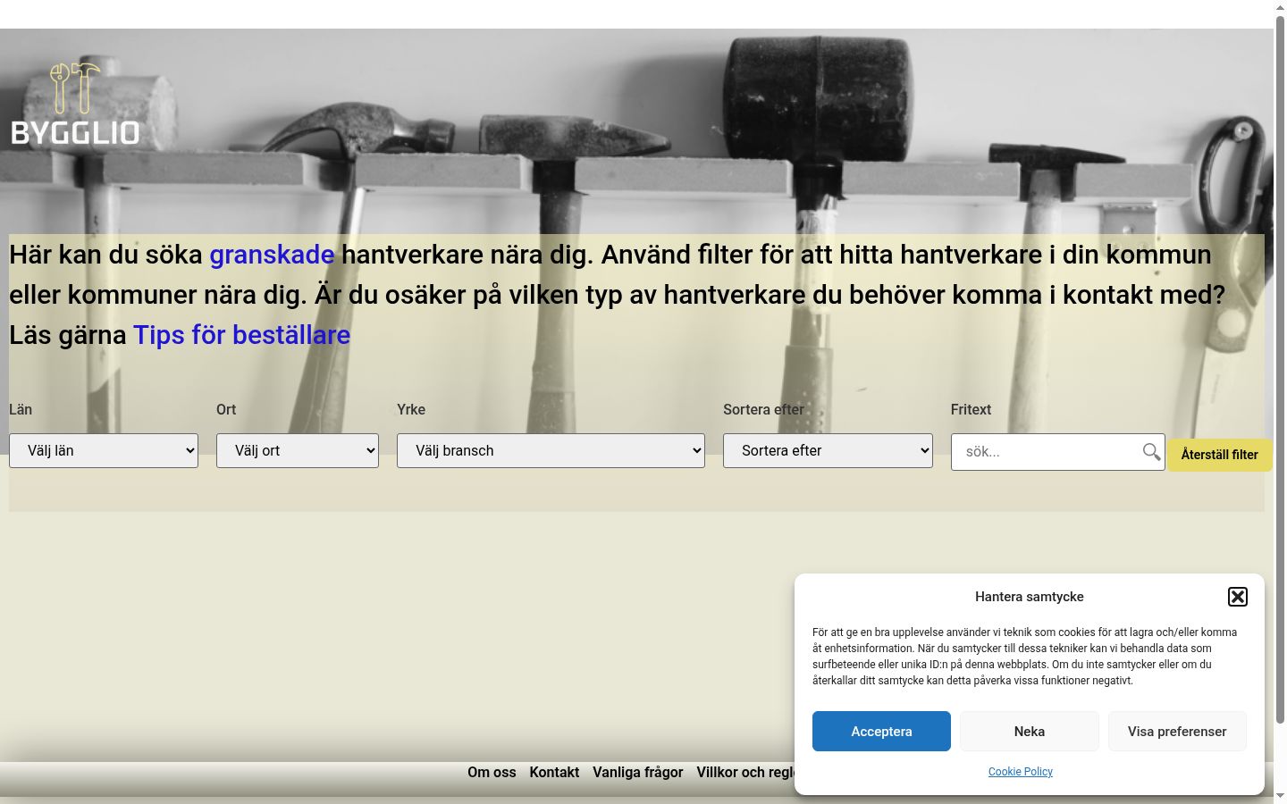 Screenshot tal-banner tal-kunsens muri qabel kwalunkwe interazzjoni