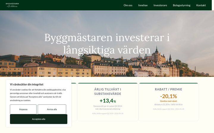 Screenshot of byggmastaren.com