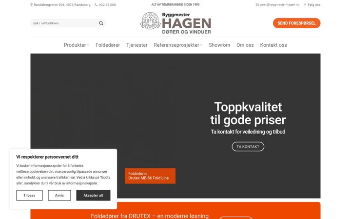 Zrzut ekranu byggmester-hagen.no
