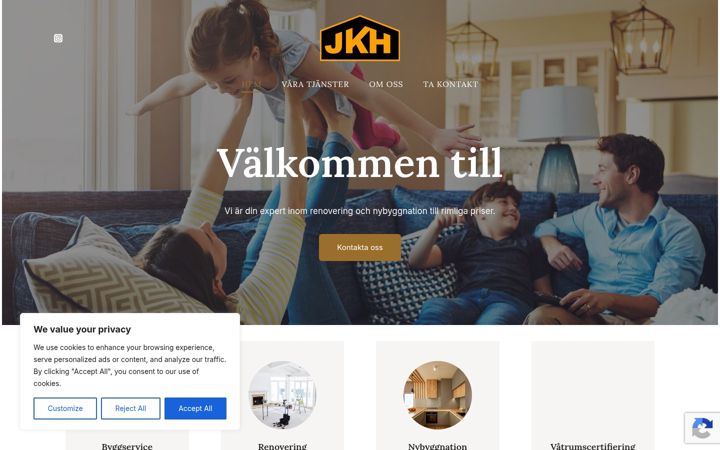 Screenshot of byggnadsjkh.fi