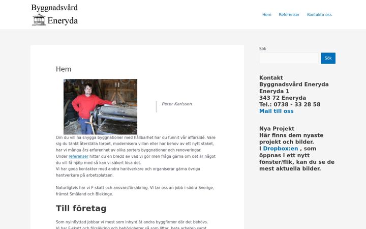 Screenshot von byggnadsvardeneryda.se