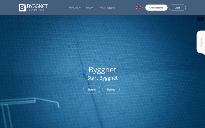 Screenshot of byggnet.com