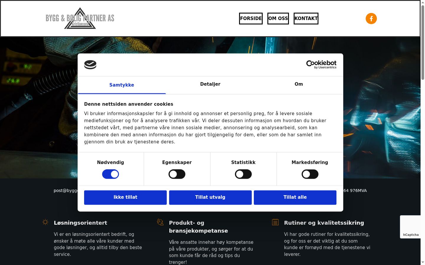 Screenshot tal-banner tal-kunsens muri qabel kwalunkwe interazzjoni