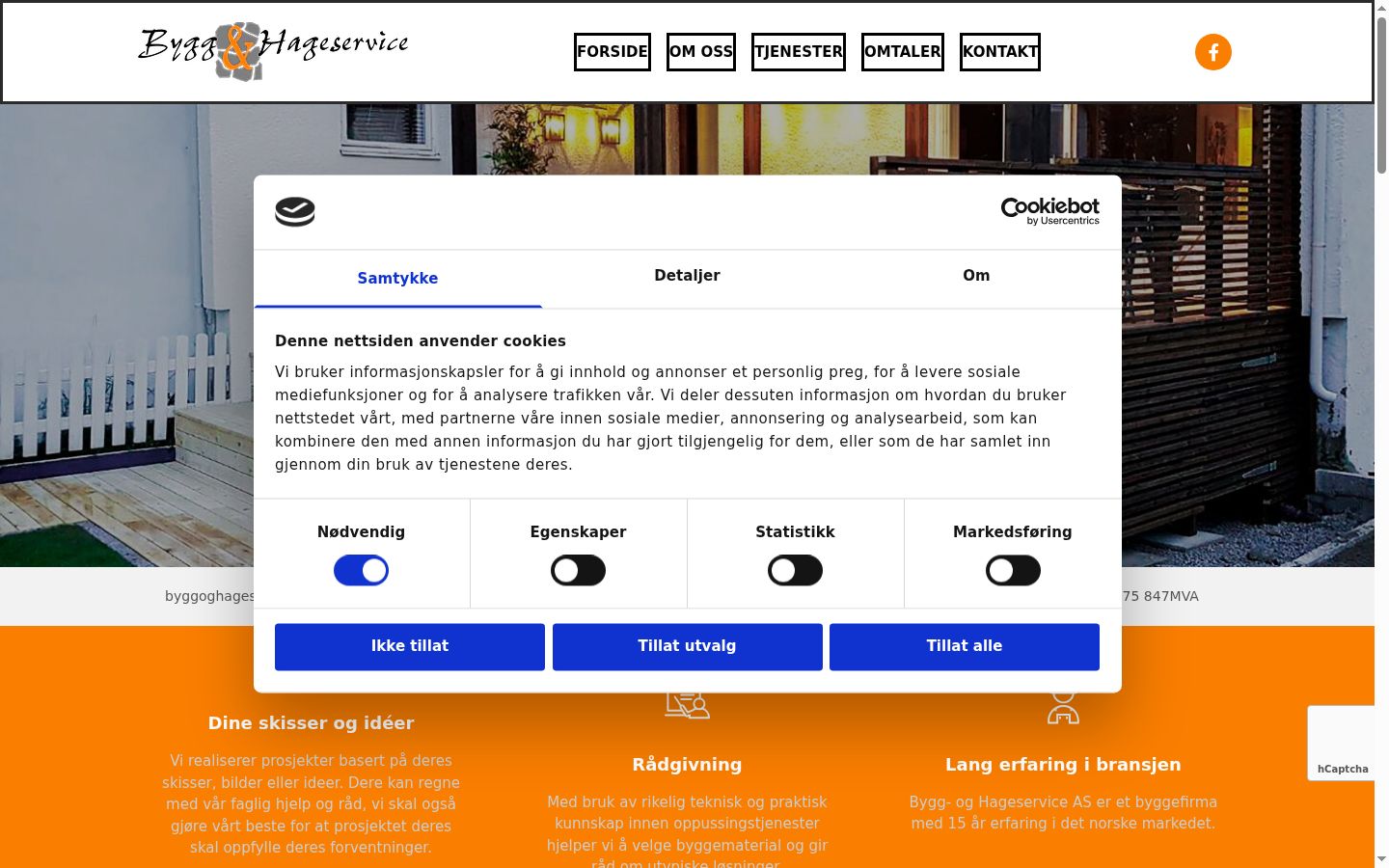 Screenshot tal-banner tal-kunsens muri qabel kwalunkwe interazzjoni