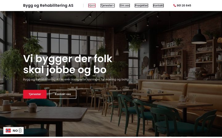 Snímek obrazovky byggogrehabilitering.no