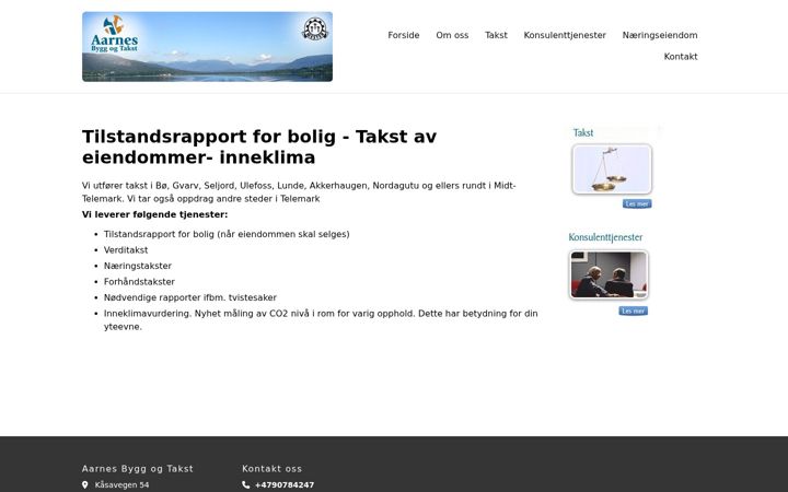 Snímek obrazovky byggogtakst.no