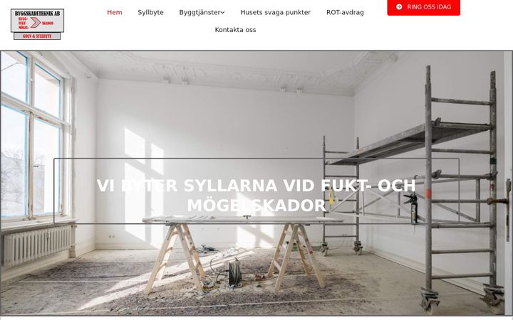 Screenshot of byggskadeteknik.eu
