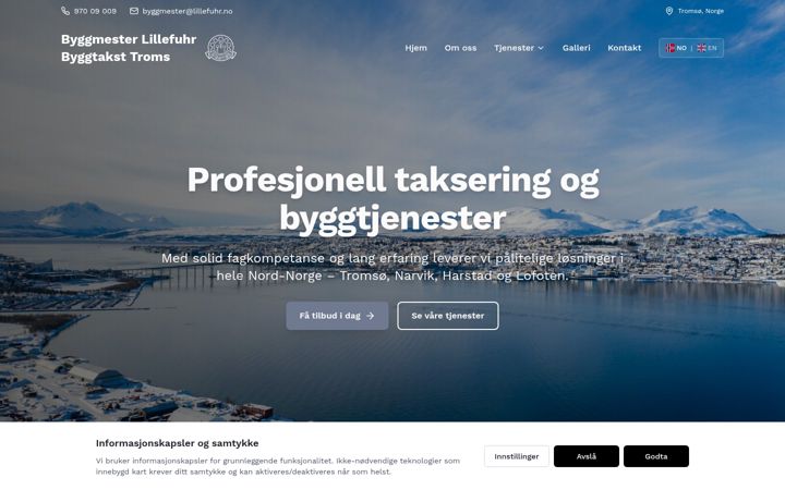 Screenshot ta' byggtaksttroms.no