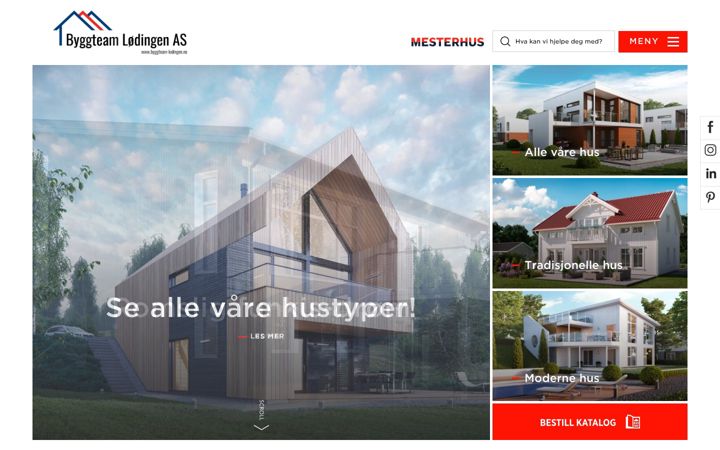 Screenshot of byggteam-lodingen.no