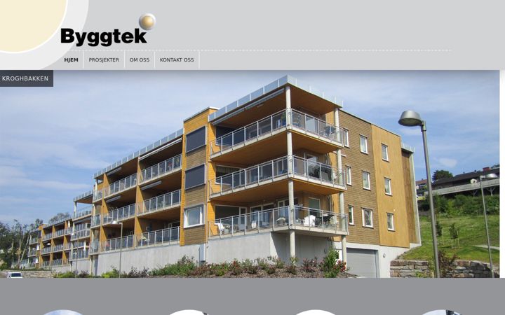 Screenshot of byggteksteinkjer.no