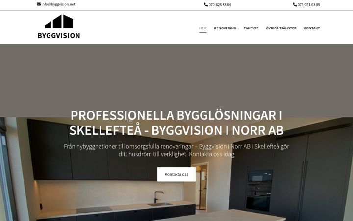 Screenshot of byggvision.net